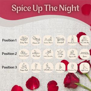 لعبة زوجية رومانسية - 3 نرد خشبي وعملة قرارات للعلاقات الزوجية